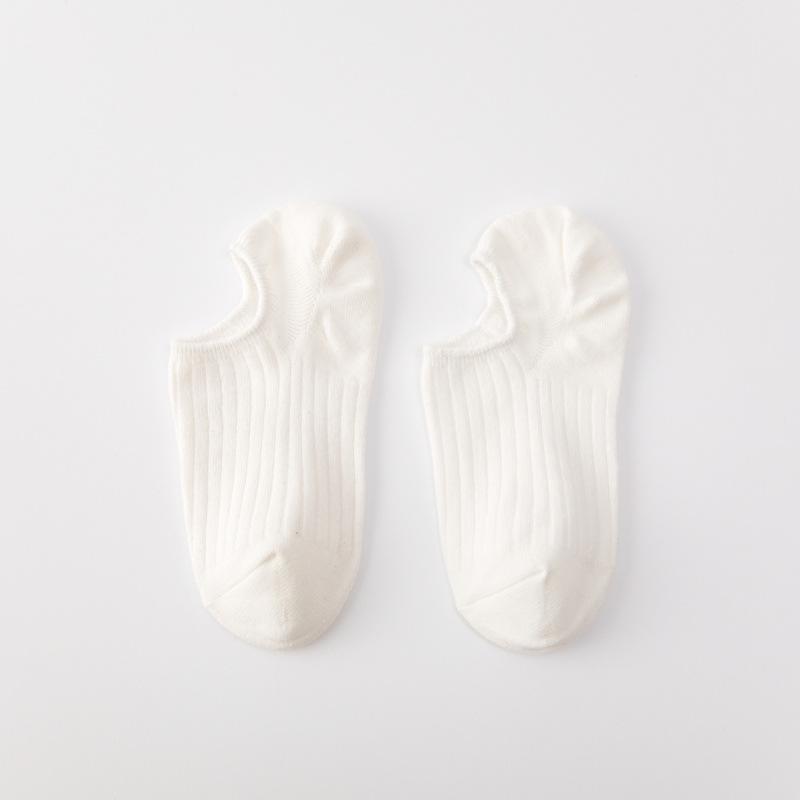 

Women s Pure Cotton Ankle Socks - Invisible, Anti-Slip, No Heel Slip, Thin Spring/Summer Style One Size білий