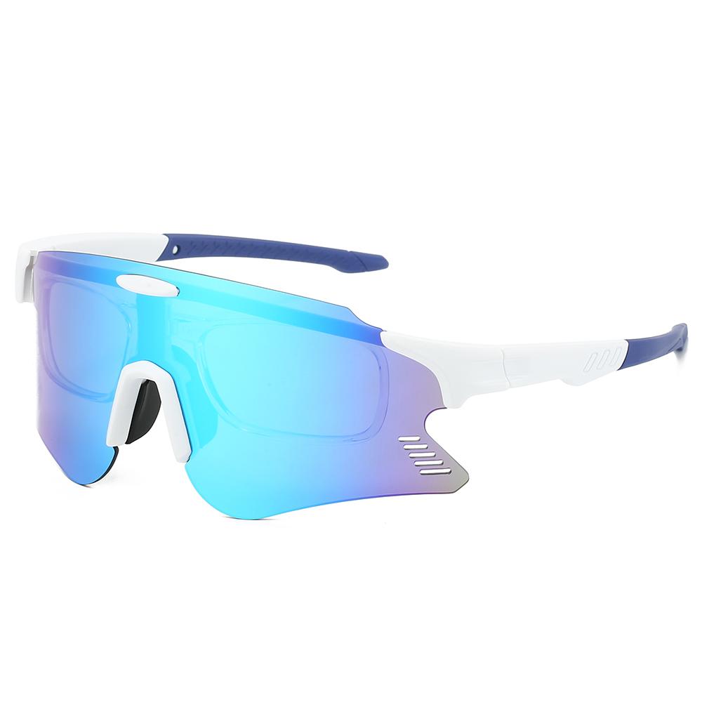 Oversized Sports Goggle Men New Mirror Outdoor Anti-UV Cycling Sunglasses Women Trendy Windproof Protective Shades