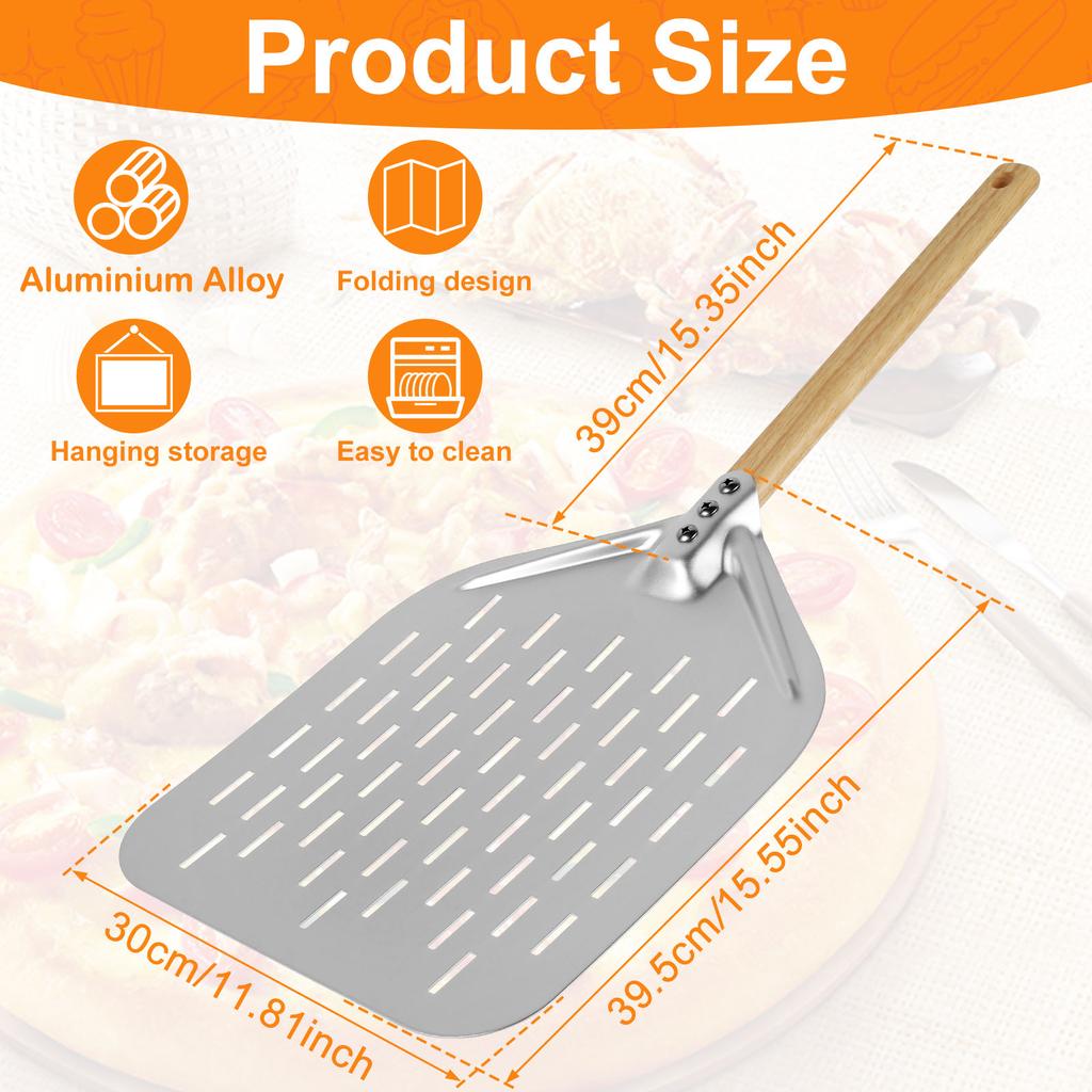 6.5/12 Inch Non-Stick Pizza Shovel Cake Lifter Transfer Tools with Wood Handle for Baking Bread Pizza Kitchens Accessories NEW