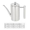 Stainless Steel Dustproof LeakagE Proof Oil Pot Bottle Container Seasoning Pot Kitchen Utensil(0.5L )