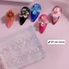 Creative 3Pcs/Set 3D Nail Mold Carving Template DIY Nails Resin Molds UV Resin Hawaii Hibiscus Flowers Mold