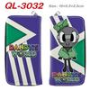 Space Dandy Anime Wallet PU Leather Long Zip Purse Full Color Waterproof Card Holder