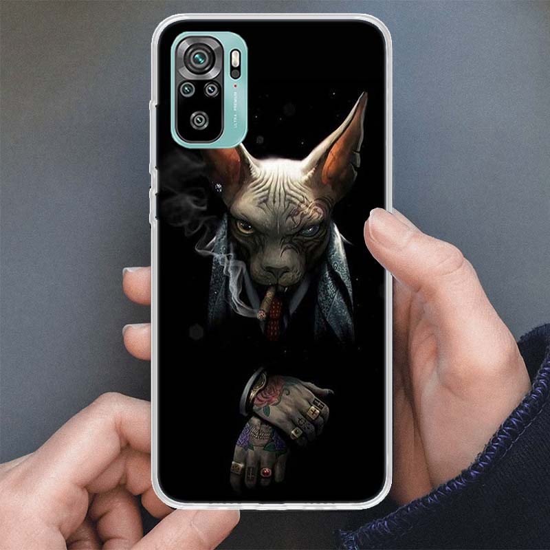 Lavaza Sphynx Sphinx Cat Phone Case For Xiaomi Redmi Note 14 13 12S 12 10 10S 11 11S 11E Pro Plus 11T 14Pro Soft Silicone Shell