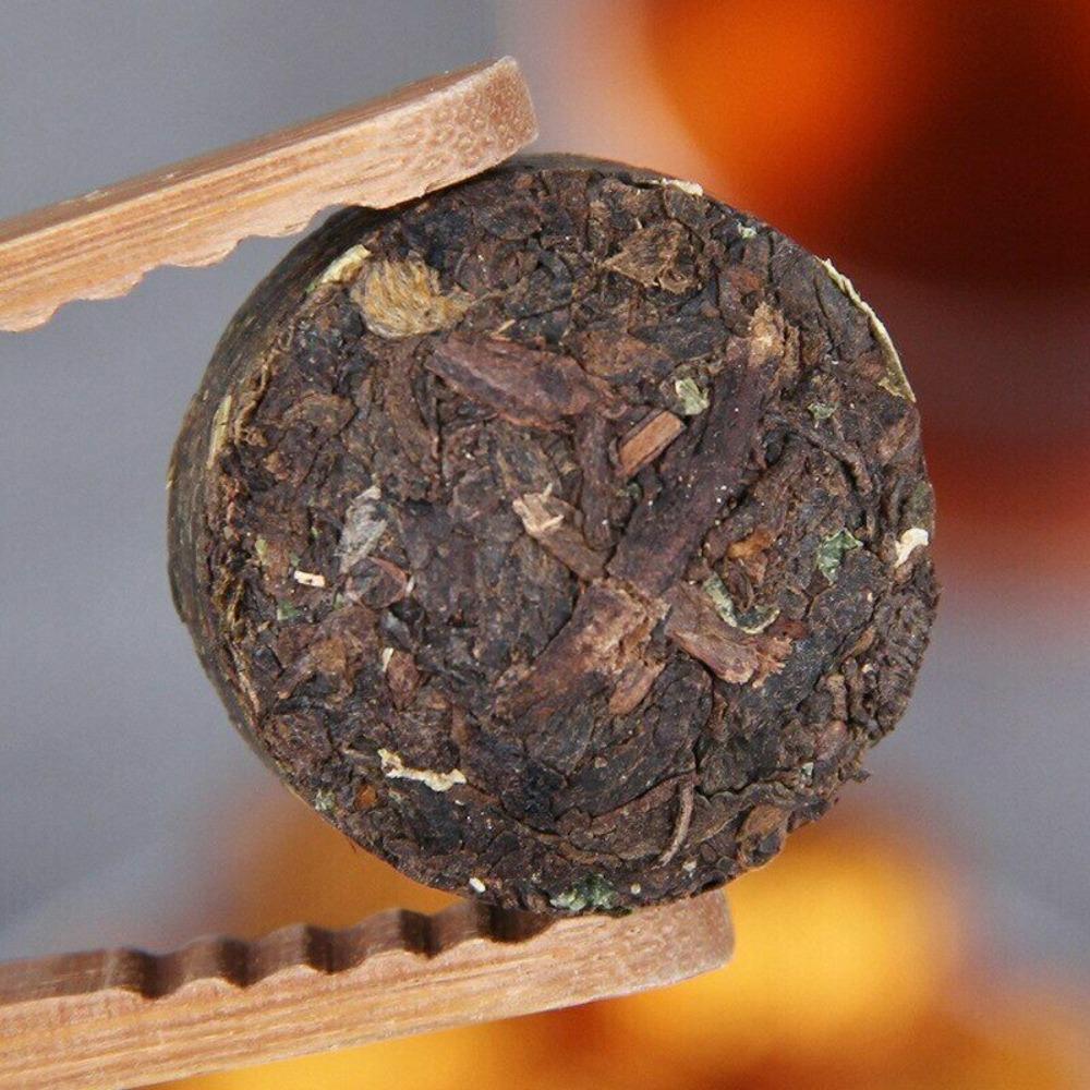 English Title (within 150 Chars): 2020 Glutinous Rice Aroma Shu Puerh Mini Tuocha Ripe Puer Tea 500g White Bag