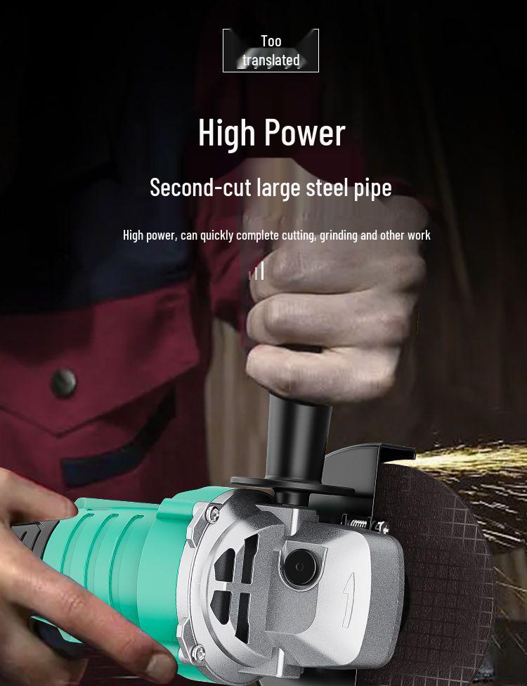 Brushless Angle Grinder with Lithium Battery - Multifunctional Grinder, Polisher, and Cutting Tool with Grinding Wheel.