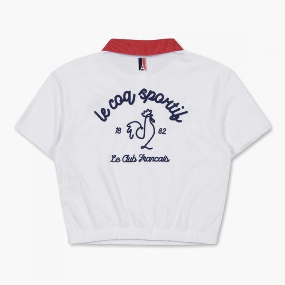 Le Coq Sportif [end Of Season saLe][60  Off] Terry Crop Polo Collar T shirT owT