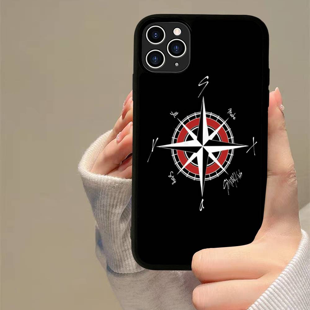 1PC Fashion Kpop S-Stray-Kids Phone Case For iPhone 17 16 15 14 13 Plus 12 11 Pro Max PC+TPU Cases Back Cover