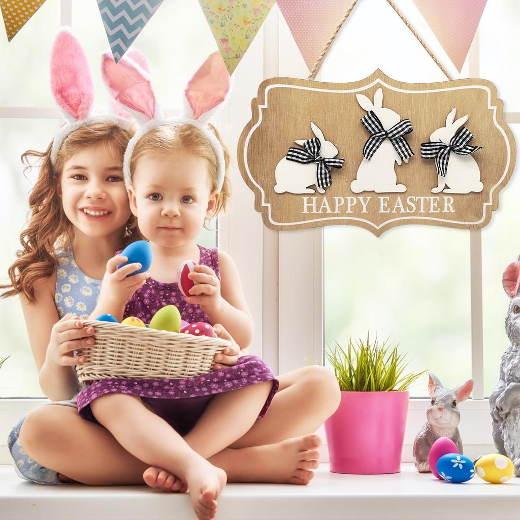 Easter Wooden Hanging Ornament Home Decor Classic Creative Craft