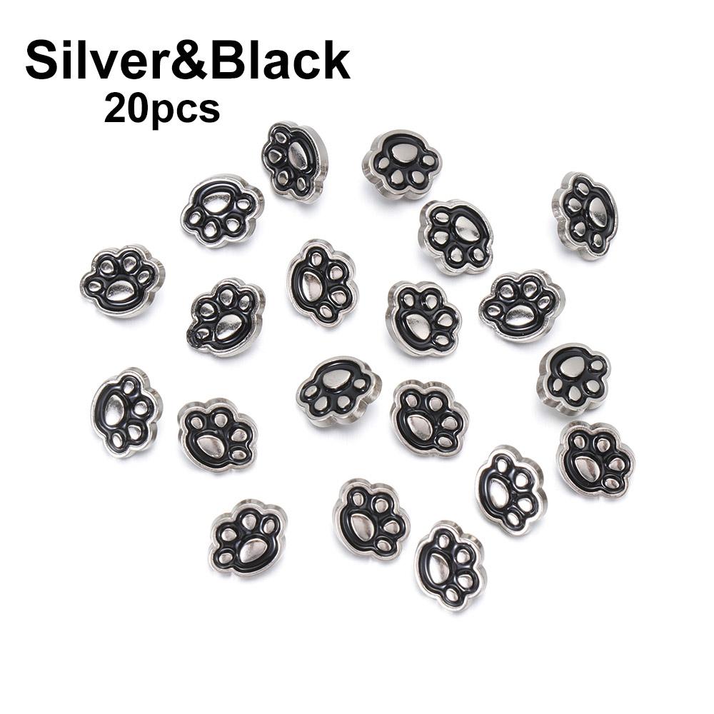 Girl Gift Craft Cat Paw Pattern Mini Buttons Clothing Sewing Buckle Metal Buckles DIY Doll Clothes