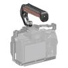 FEICHAO Aluminum Alloy Camera Cage Left/Right Side Wooden Hand Grip with Top Handle 1/4 Screw Hole Cold Shoe Mount for SLR DSLR