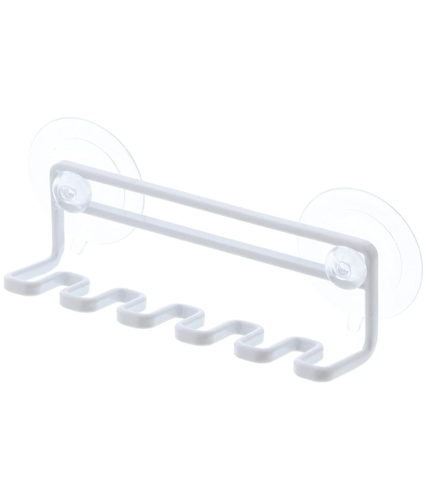 Yamazaki Toothbrush W15 X X Tower Suction Cup Toothbrush 3285 Stand, White, Approx. D4.5 H5.5cm, Holder, 5-Piece Set,