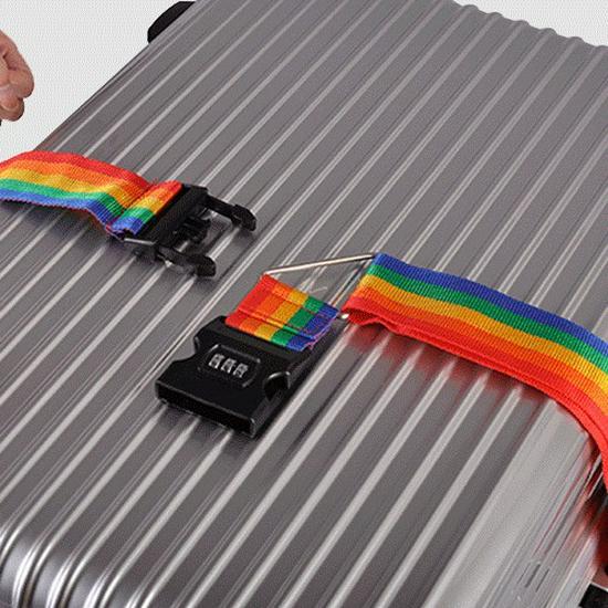 - Cross Packing Luggage Reinforcement Strap with Password Lock