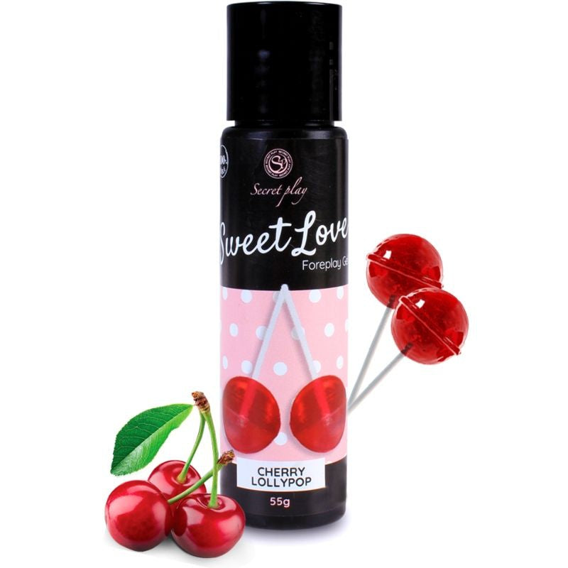 Lubrifiant comestible Sweet Love Cerise 60ml - Secret Play - Lubrifiants Parfumés