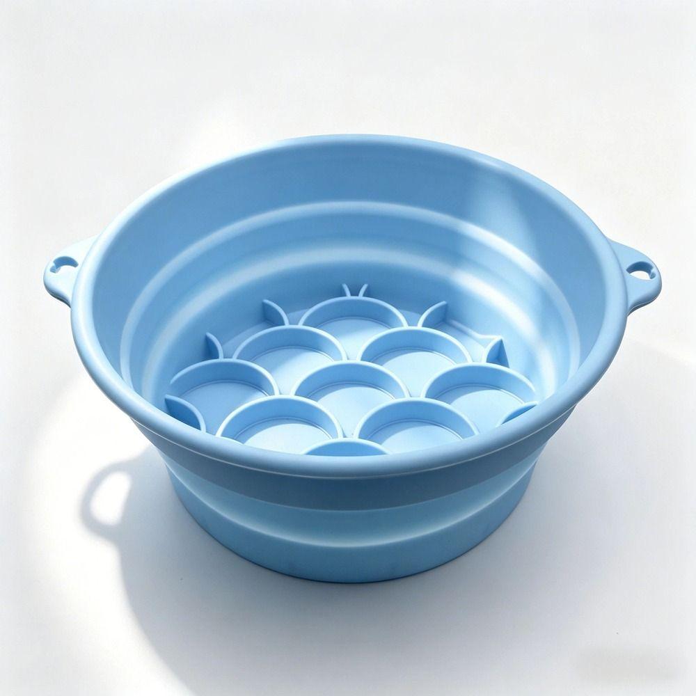 Silicone Face Ice Bath Bowl Built-in Ice Tray Skincare Washbasin Household Care