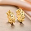 Creative French Chrysanthemum Hollowed Ring Earrings - Unique, Simple & Fresh Design