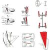 USonline911 Professional DIY Magnetic Car Camber Castor Strut Wheel Alignment Gauge Tool Kit