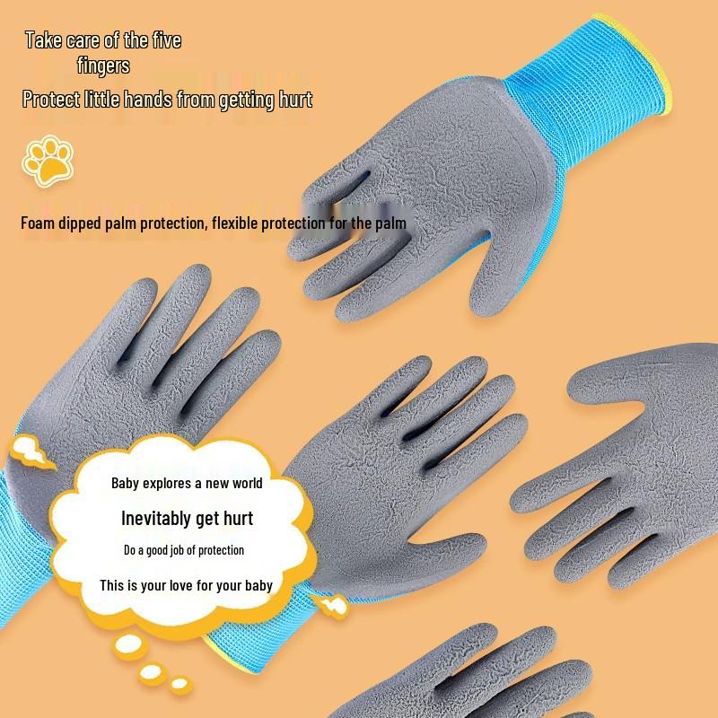 Kids' Anti-Slip Protective Gloves for Outdoor Sports and Gardening