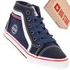 BIG Star DD374061 - Children's High-top Navy Blue Sneakers, Comfortable Casual Shoes