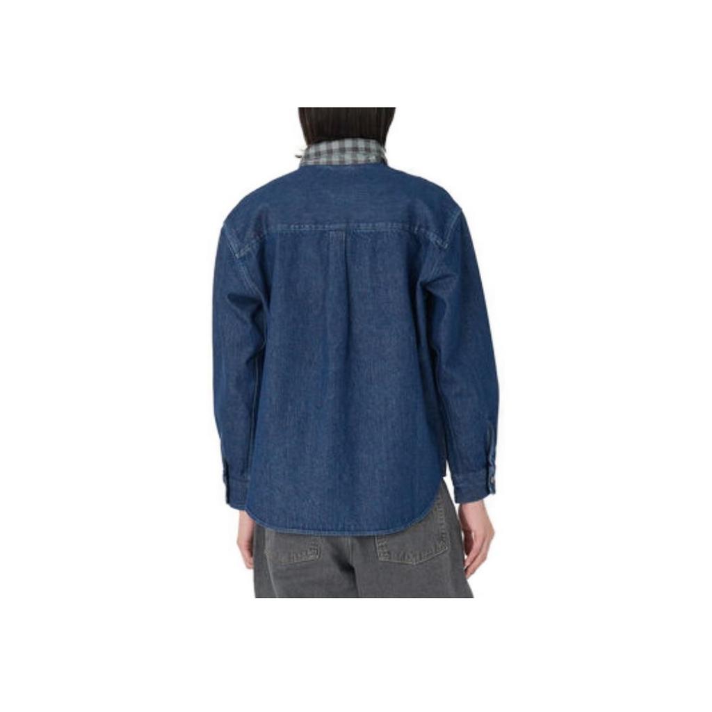 Levis Silver Tab Serie Lapptäcke Rutig Nedhasad Axel Långärmad Skjorta Herrskjortor Blå A57670003