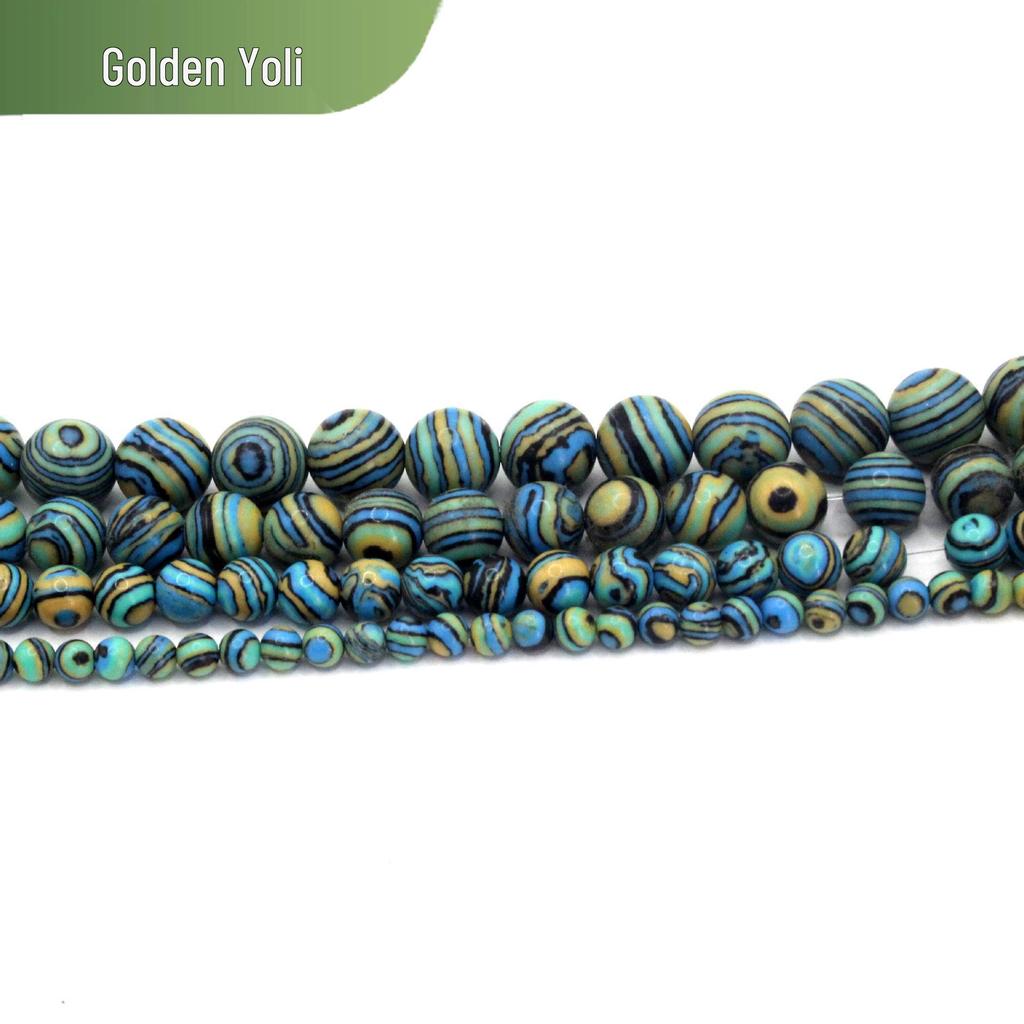 Natural Stone Round Beads for DIY Jewelry Making - Bracelet Components