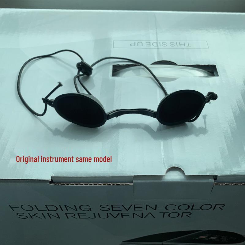 LED Spectrometer Acne Treatment Mask with Laser Protection Glasses - Korean RF Skin Rejuvenation Device.