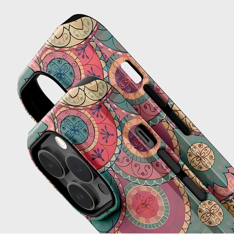 Custodia per Telefono Lucida Rivestita per Sublimazione Plastica Dura + Guscio Morbido in TPU Modello Full Protective Cover Posteriore per iPhone Samsung