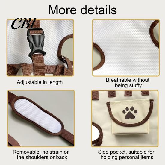 Stylish Pet Carrier for Daily Use Portable Carrier, Breathable Crossbody 2-in-1 Horizontal Lightweight Tote, Leash Style Travel Bag Small Dogs