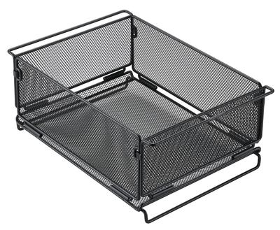 CAMPING MOON Bridge Table for IGT, Mesh Box, IGT Tray, Storage Box, Expanded Metal, CK-24BK