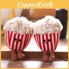 Cute Popcorn Plush Toy Keychain Stuffed Doll Kids Pendant Backpack Decoration