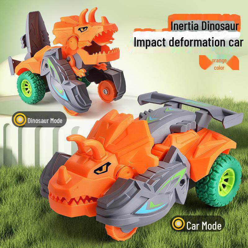 Children's Dinosaur Inertia Car with Claw Machine for Boys