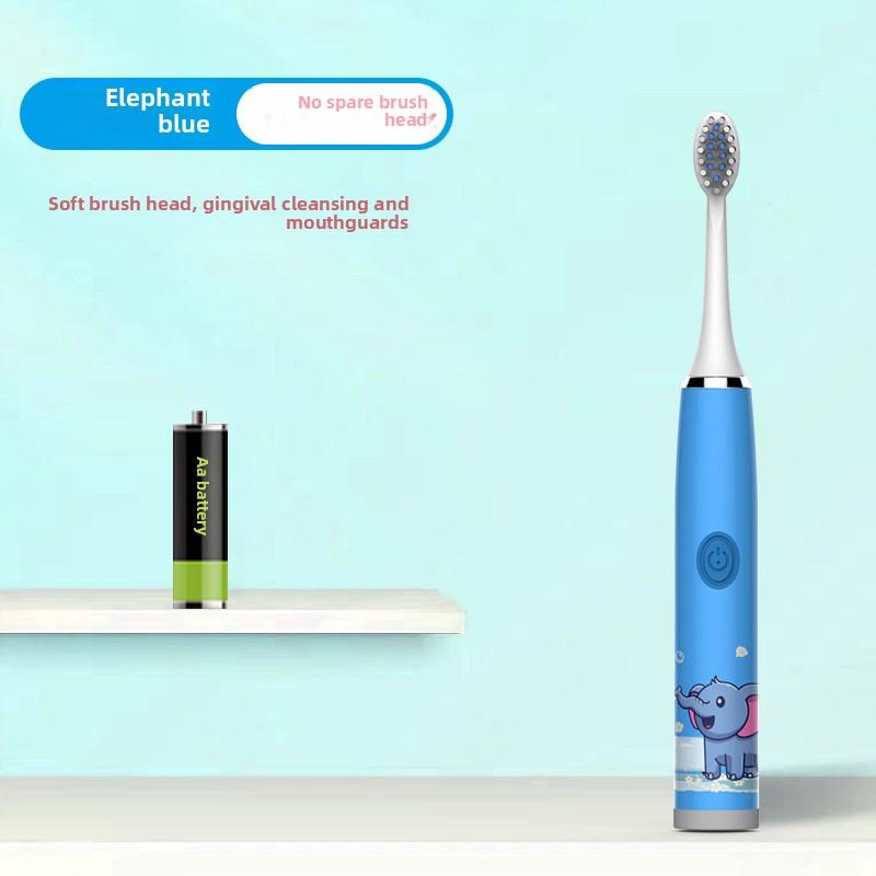 Children's Electric Toothbrush Cartoon Soft Hair IP7 Waterproof Sonic Automatic Ten Thousand Hair Brush U-shaped Toothbrush