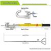 0.4KV Low Voltage Grounding Rod with 25 Sq. Soft Copper Wire - Spiral Power Ground Spike