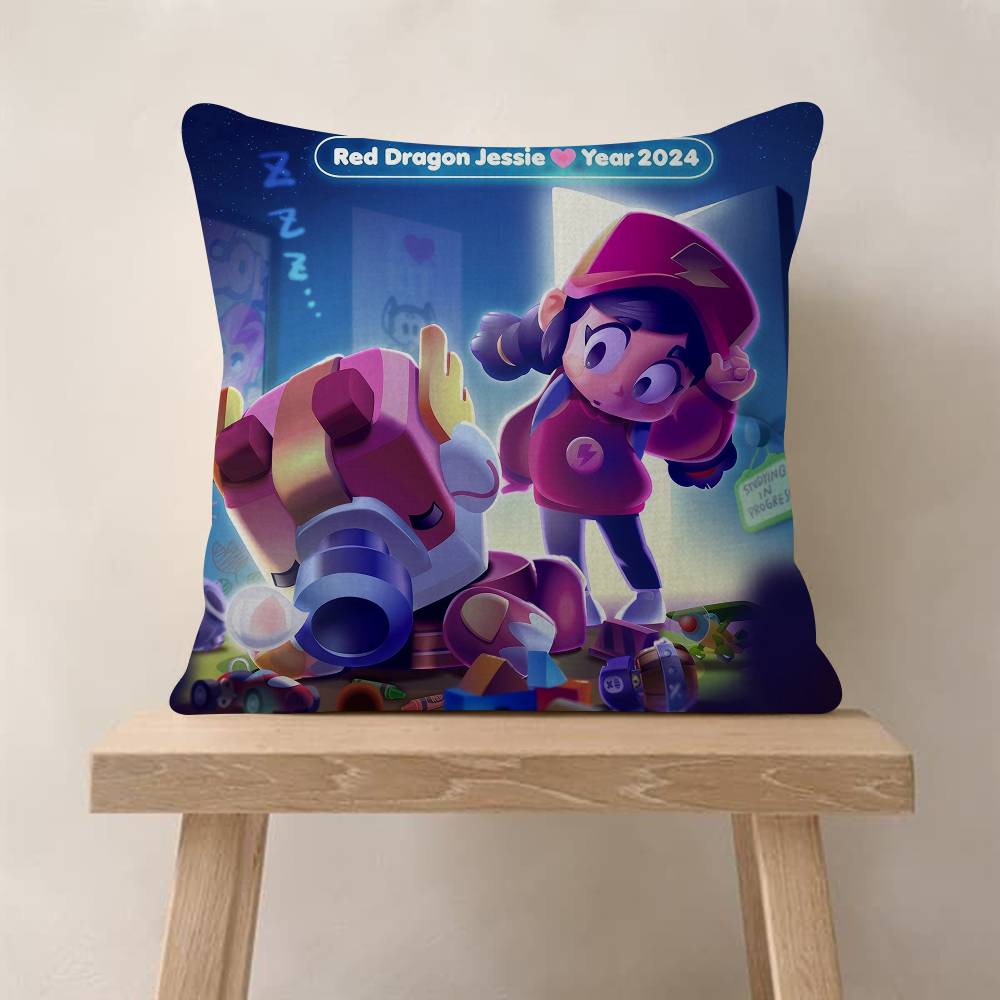 BBawlss Game SStars Pillow Cushion Cover Pillowcase Living Room Sofa Home Decor Customized