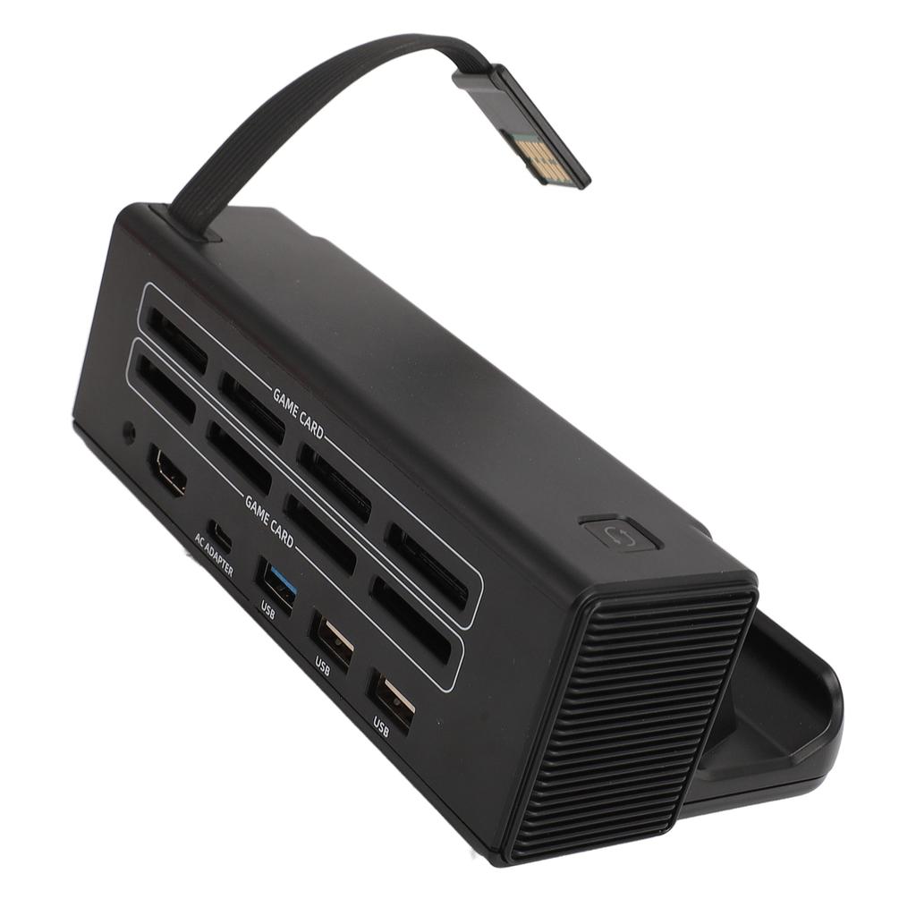TV Docking Station 8 In 1 Game Card Reader HD Multimedia Interface 4K 30HZ USB2.0 HUBx3 PD3.0 Type