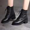 High Quality Ladies Shoes Side Zipper Women's Boots Cross-tied Modern Boots Women Hot Sale Plus Size Ankle Boots