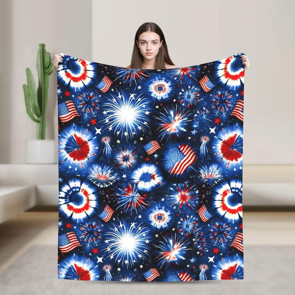 American Flag Blankets Quality Warm Throw Blanket Spring Airplane Travel Couch Chair Street Trend Bedspread