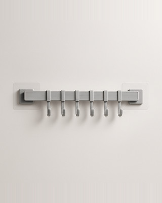 Multifunkční úložný prostor do kuchyně Háček Skříňka 6 háčků Domácí organizér Úložný stojan Špajza Truhla Nářadí Věšák na ručníky Věšák na šatní skříň