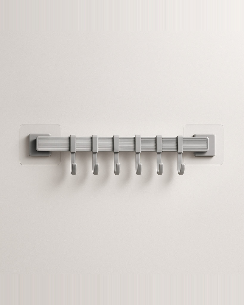 Multifunction Kitchen Storage Hook Cupboard 6 Hook Home Organizer Storage Rack Pantry Chest Tools Towels Hanger Wardrobe Rack