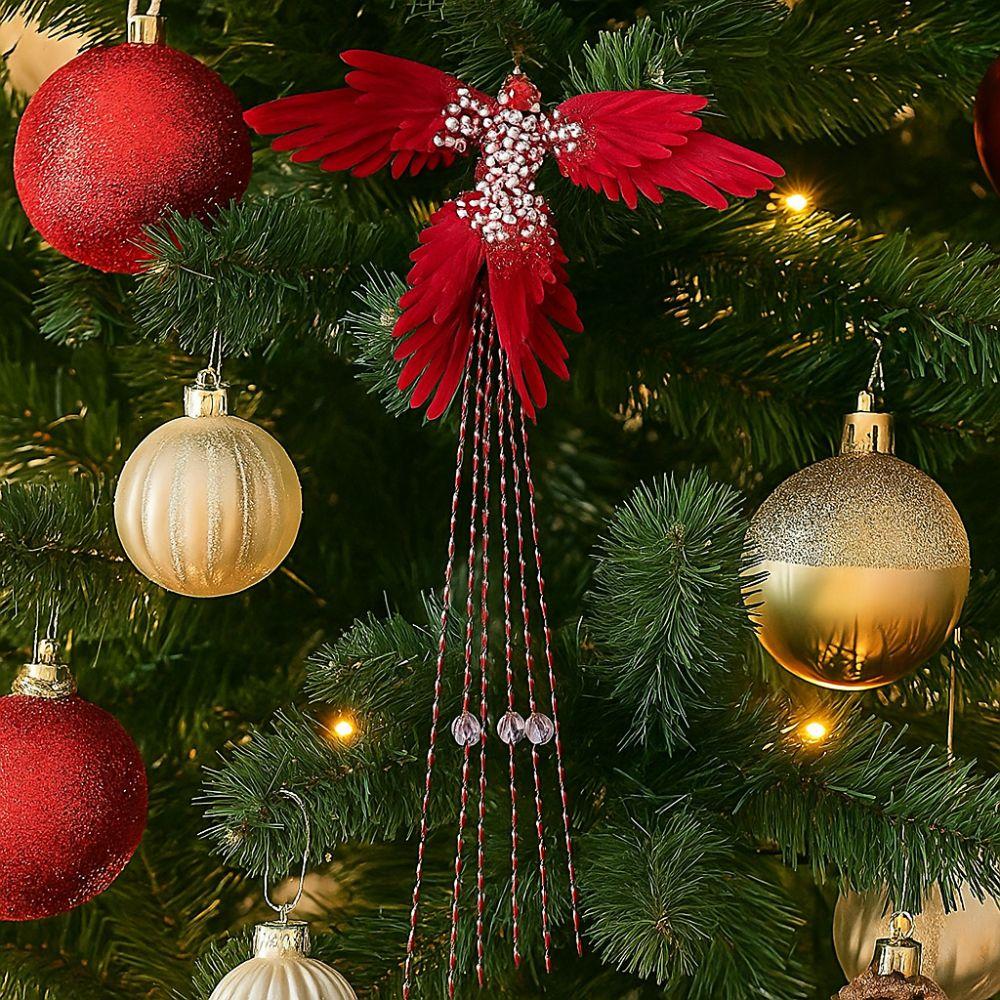 Realistic Christmas Bird Ornaments 39cm Xmas Tree Ornamentst Bird Hanging Pendant  Christmas Tree