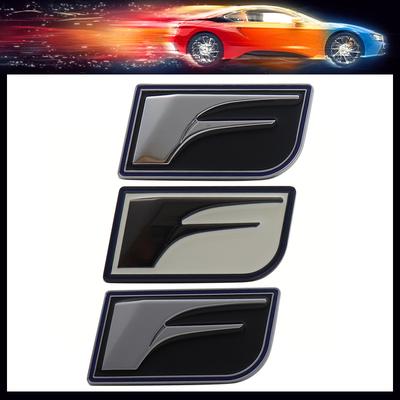 3D F Sport S Sport for Car Hood Fender Trunk Nameplate Decal Emblem Badge Sticker