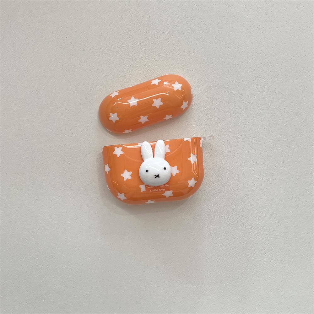 3D Rabbit Headphone Shockproof Cover for Apple Airpods 4 3 2 Airpods Pro3 Pro 2 Cute Cases with Charm Earphone Case