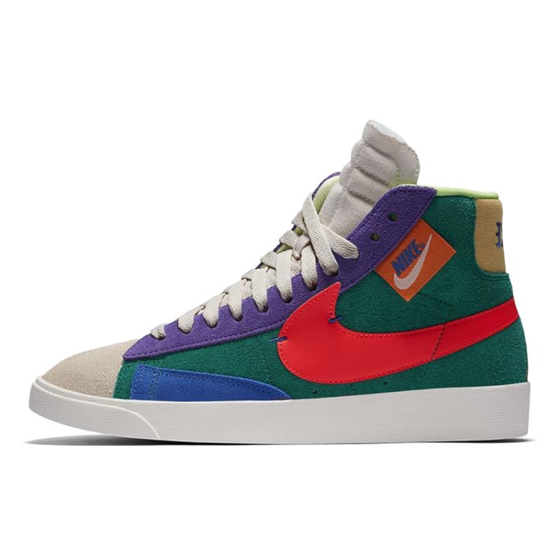 Nike Blazer Mid Rebel Multi-Color Women's Sneakers Skateboard Shoes CQ7786-561