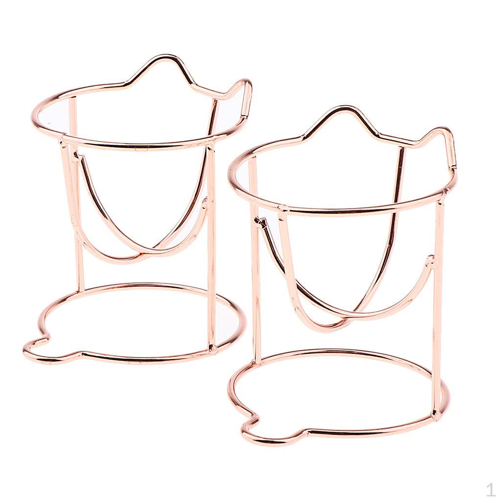 

Blender Holders, Makeup Puff Sponge Holder Tool Dryer Drying Rack Egg Display Stand рожевий колір золота