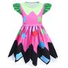 83023 Vestido Infantil Menina Bobi Time Lily Lovebraids Estampa Babado Manga Curta Linha A