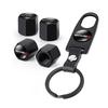 Car Emblem Stainless Steel Wheel Tire Valve Stem Caps Keychain for NISMO Nissans Tiida Teana Skyline Juke X-trail Almera Qashqai