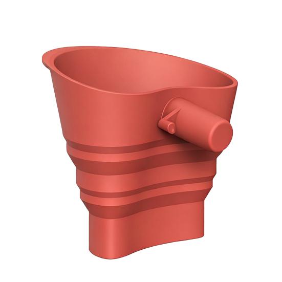 Silicone Flour Funnel for KitchenAid 5-Qt Mixer Flexible Collapsible Mess-free Pouring Funnel with 30-degrees Angled Spout Professional Baking Tool