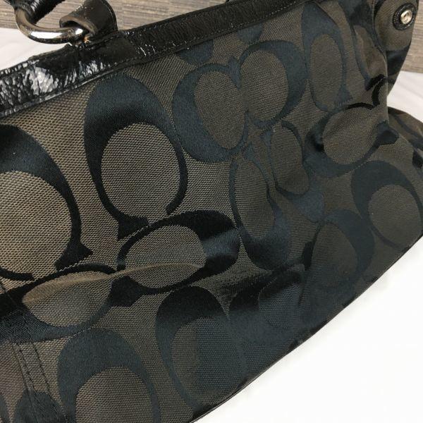 Coach Mini Boston Bag Black Leather(USED)