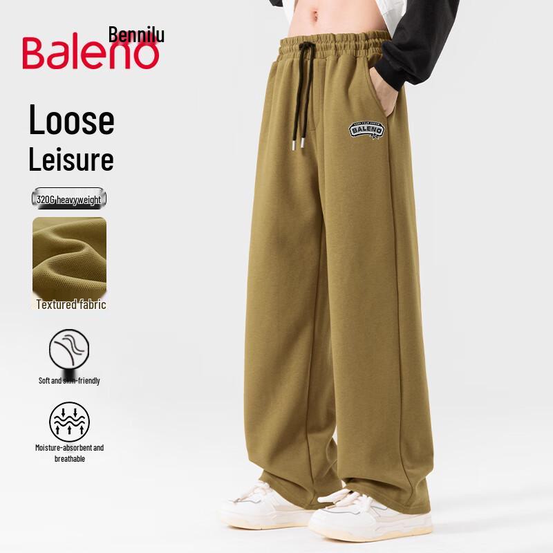 

Baleno Men s Textured Wide-Leg Casual Pants 5XL