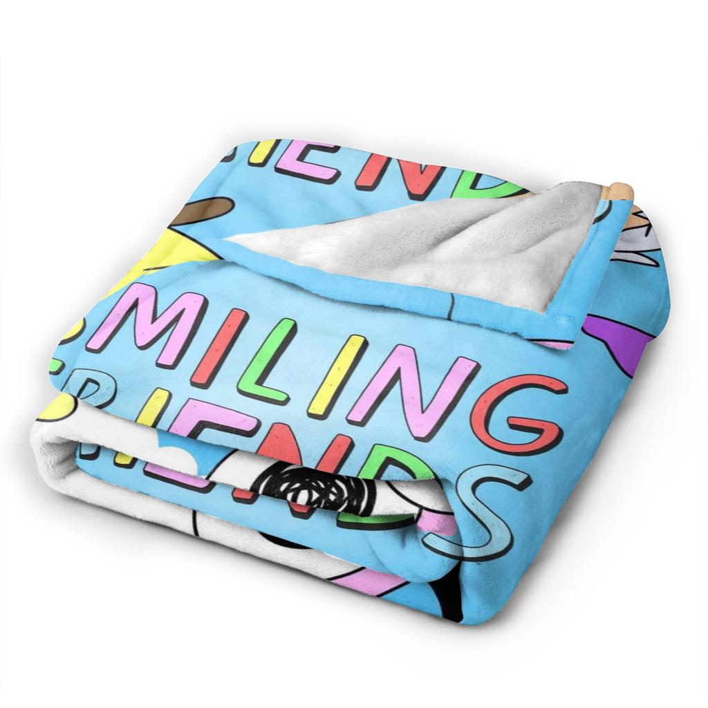 Smiling Friends Cartoon Blankets  Super Warm Comfortable Plush Throw Blanket For Child Couch Bed Flannel Bedspread Bed Cover