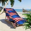 Asciugamano da Spiaggia con Motivo a Bandiera Americana Asciugatura Rapida per Viaggi Sport all'Aperto Jogging Spiaggia e Nuoto